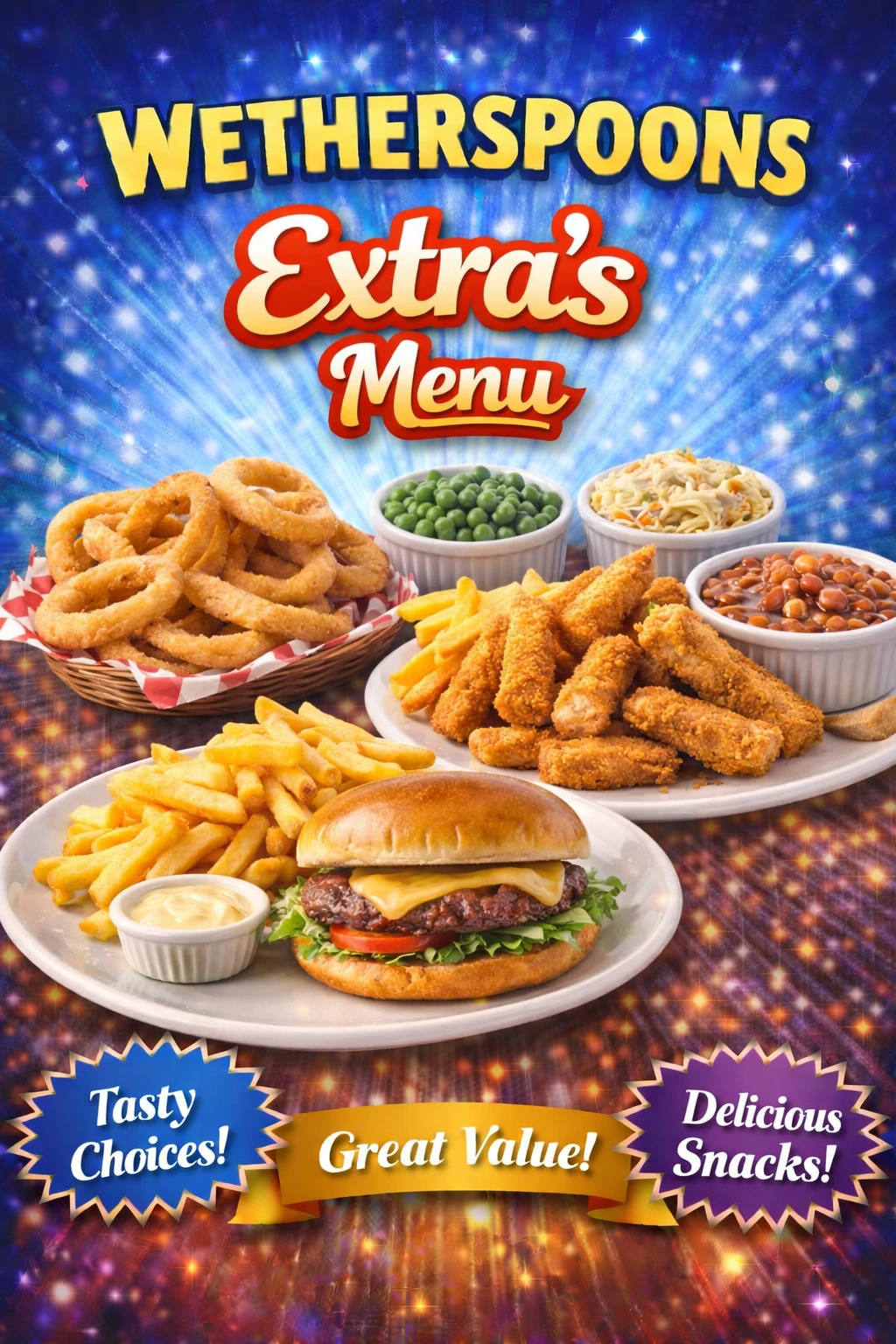 wetherspoons extra's menu