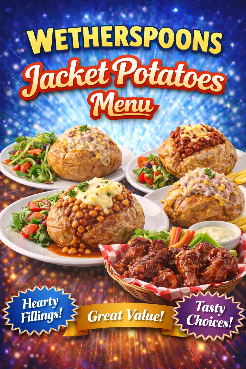 wetherspoons jacket potatos menu